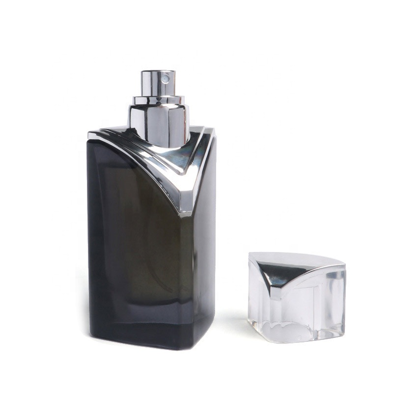 Black Perfume Bottle with Spray Cap
