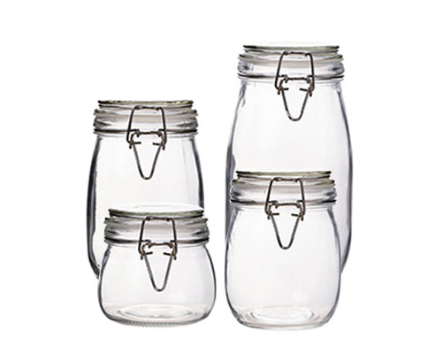 Clear Glass Storage Bottles Wholesale