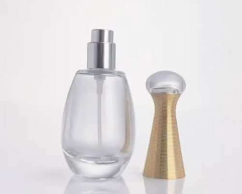 Clear Perfume Glass Bottle with Cap