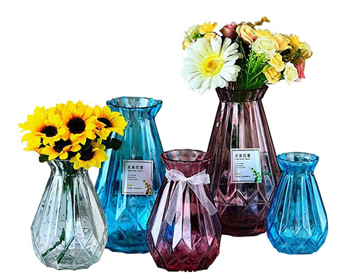 Color Glass Vases