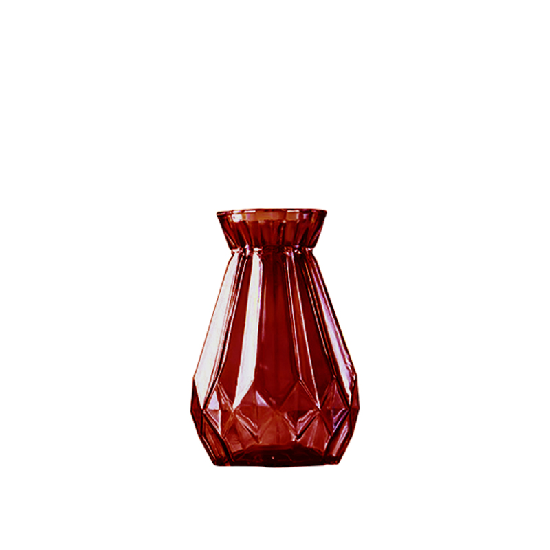 Dark Red Glass Vase