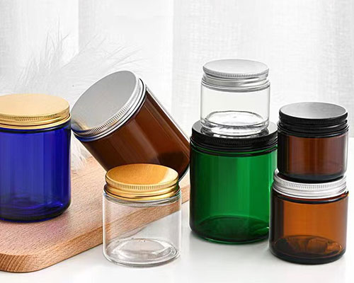 Glass Candle Jars with Metal Lids
