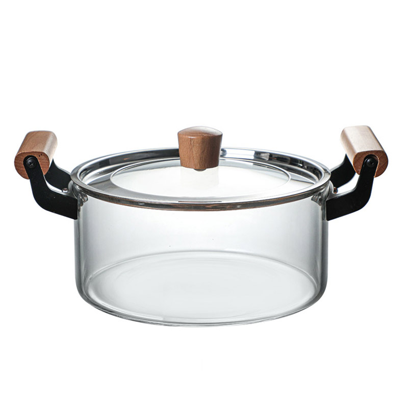 Glass Cooking Pot 4.5L Best Glass Pots With Lids