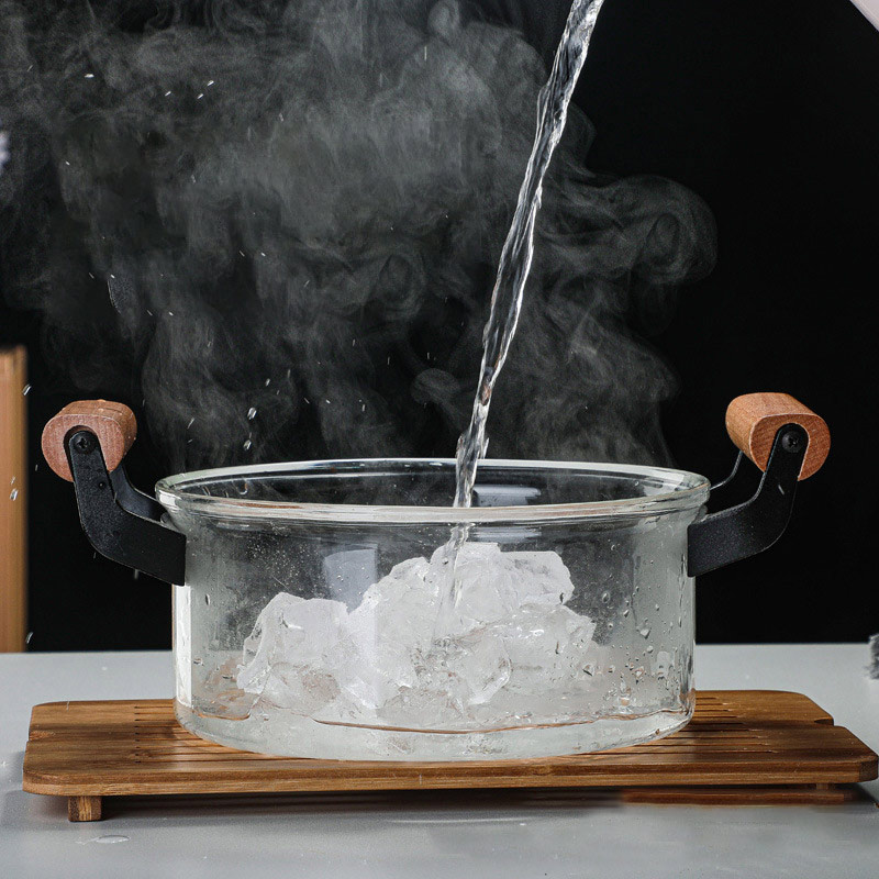 Glass Cooking Pot 4.5L Best Glass Pots With Lids