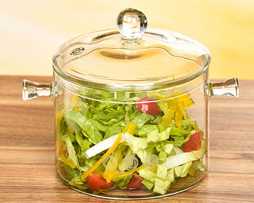 Clear Salad Pot