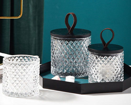 Crystal Glass Candle Jars