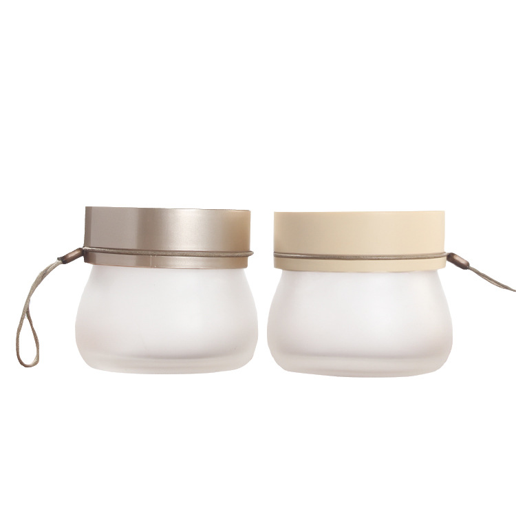 Frosted Glass Cream Jars
