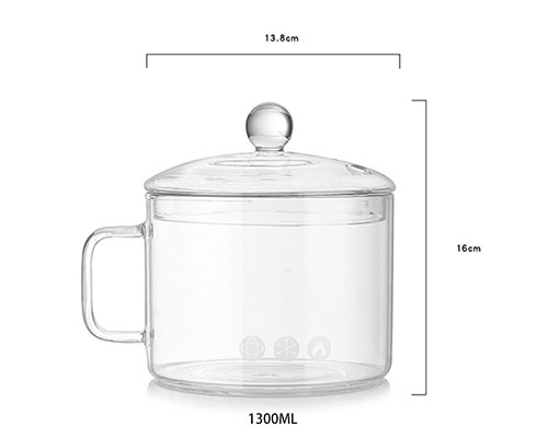 Glass Cooking Pot for Noodle