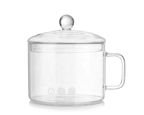 Glass Cooking Pot with Lid