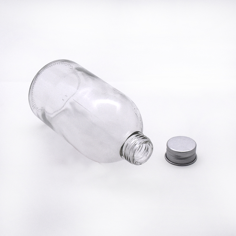 Milk Bottle Glass With Lid