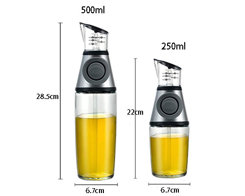 Olive Oil Dispenser Bottle With Measuring