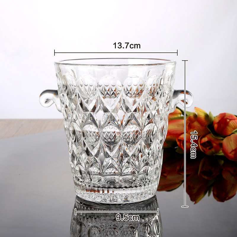 Small Glass Ice Bucket