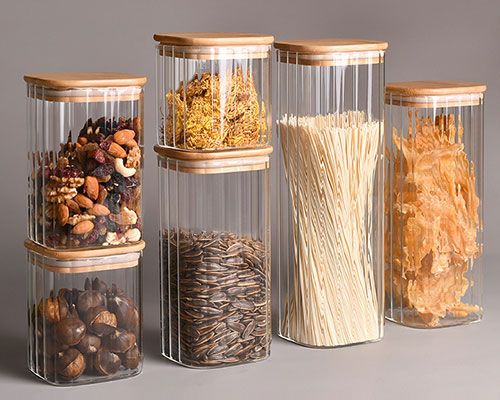 Square Glass Storage Containers