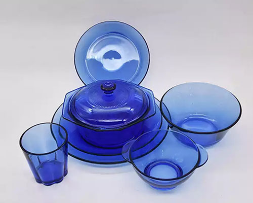 Blue Glass Dinnerware