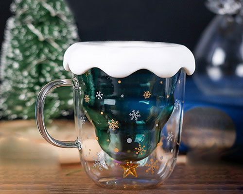 Christmas Glass Cup
