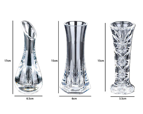 Crystal Bud Vases
