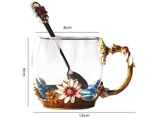 Flower Glass Cups