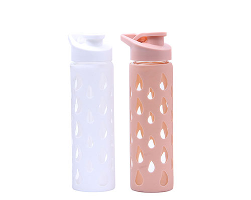 Glass And Silicone Water Bottle