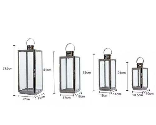 Glass Lantern Candle Holders