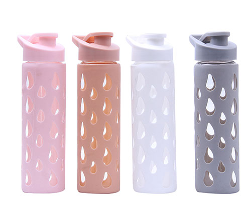 Glass Silicone Water Bottles