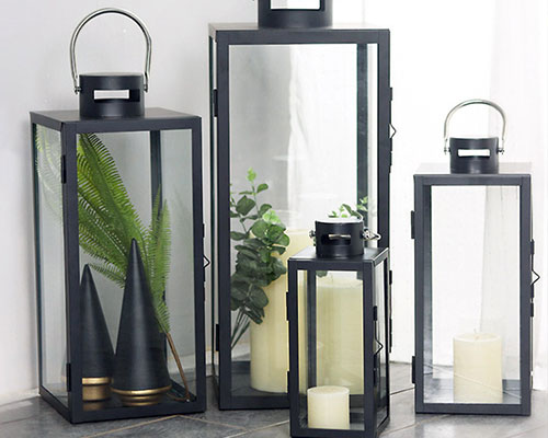 Lantern Glass Candle Holders