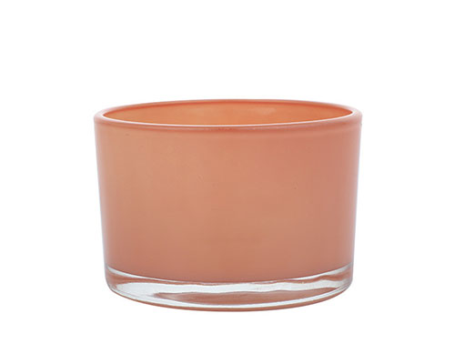 Pink Glass Candle Jar