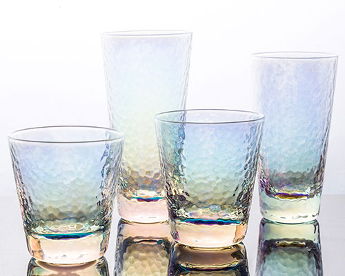 Rainbow Glass Cups