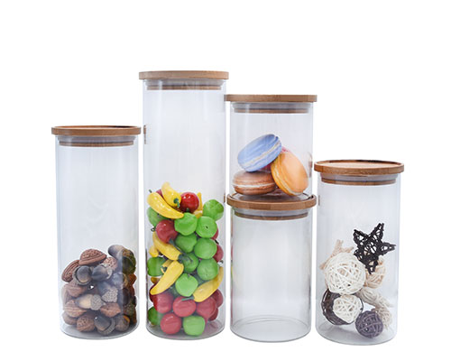 Round Glass Canister