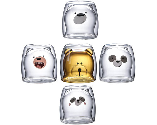 Bear Glass Cups