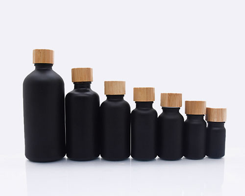 Black Glass Medicine Bottles
