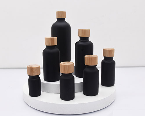 Black Glass Pill Bottles Wholesale