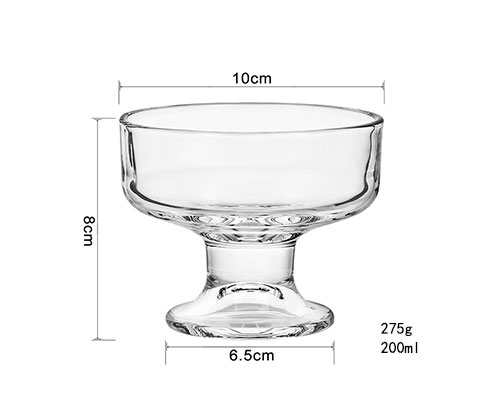 Clear Glass Dessert Cup