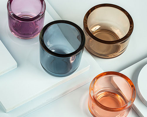 Colored Glass Candle Jars Wholesale