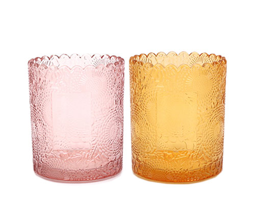 Empty Colored Glass Jars For Candle Making