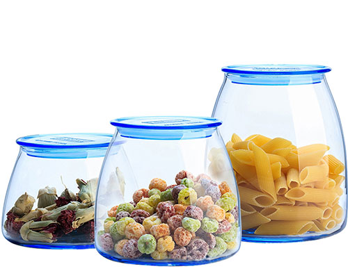 Glass Canisters With Glass Lids