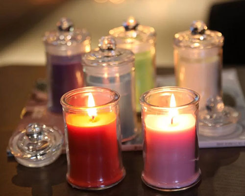 Glass Jar Candle Holders