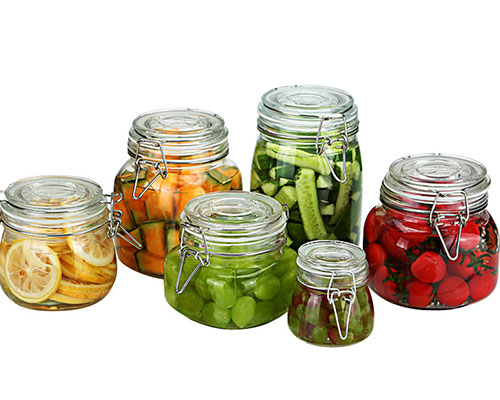 Glass Jars With Glass Lids Wholesale