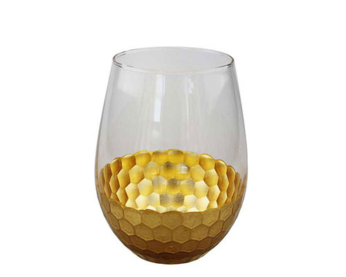 Gold Stemless Champagne Flute