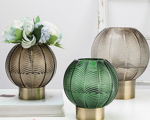 Spherical Glass Vases Wholesale