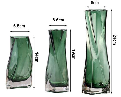 Twisted Glass Vases