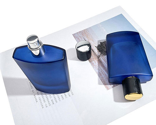 Blue and Gold Perfume Bottle