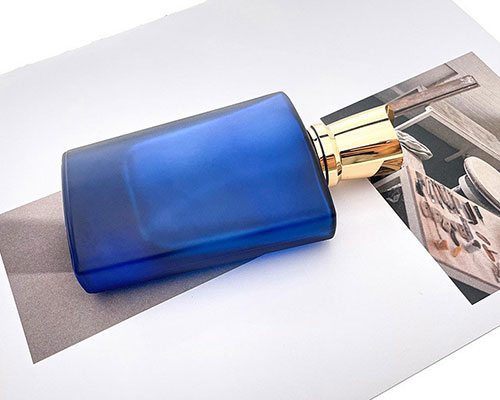 Dark Blue Glass Perfume Bottles