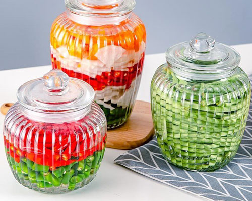 Glass Jar With Lid For Pickles