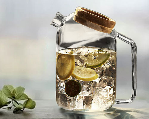 Glass Kettle With Cork Lid