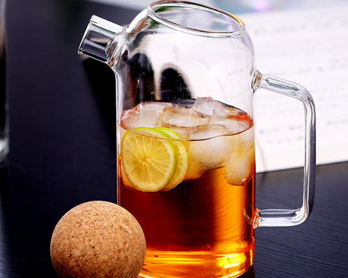 Glass Pitcher With Cork Lid