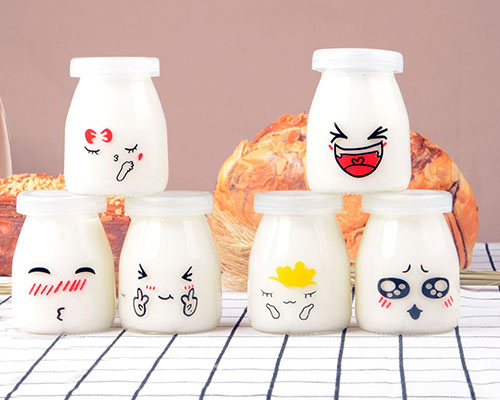 Mini Milk Bottles With Lids