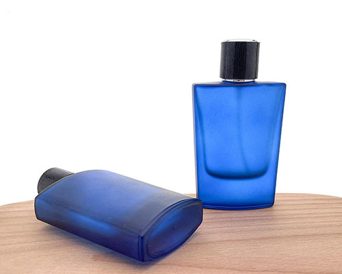 Perfume In Dark Blue Bottles