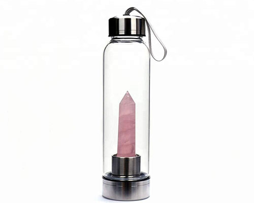 Pink Gemstone Energy Bottle