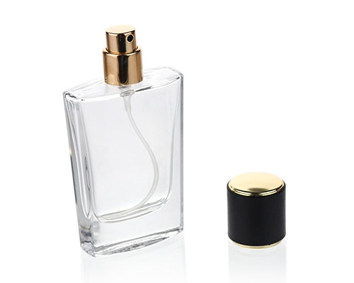 Trapezoidal Glass Perfume Bottle