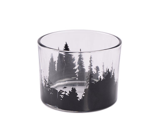 Christmas Tree Glass Candle Jar
